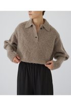 【リムアーク/RIM.ARK】の【11/6 10:00販売開始】Boucle short knit/ニット グレージュ|ID:prp329100004216016