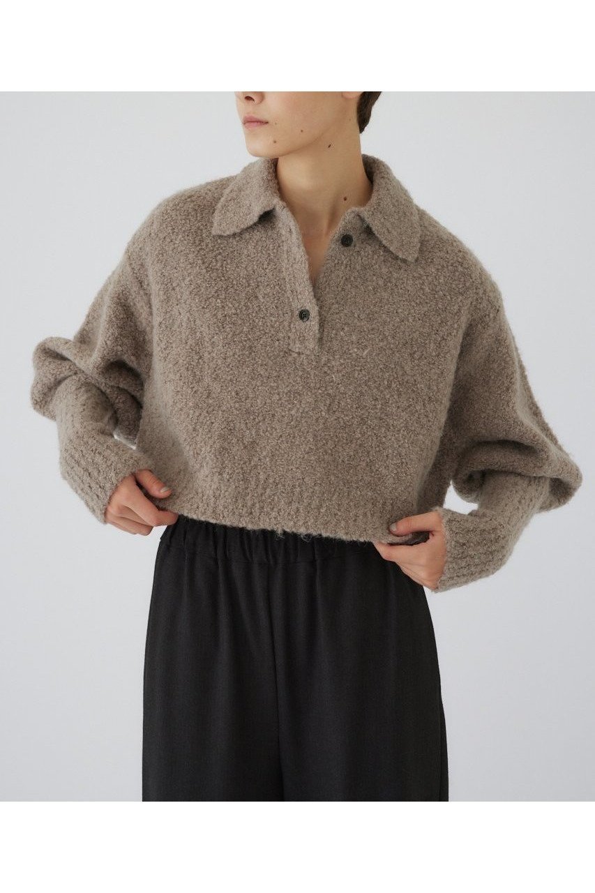 【リムアーク/RIM.ARK】の【11/6 10:00販売開始】Boucle short knit/ニット インテリア・キッズ・メンズ・レディースファッション・服の通販 founy(ファニー) 　ファッション　Fashion　レディースファッション　WOMEN　トップス・カットソー　Tops/Tshirt　ニット　Knit Tops　プルオーバー　Pullover　A/W・秋冬　Aw・Autumn/Winter・Fw・Fall-Winter　コンパクト　Compact　バランス　Balance　モダン　Modern　NEW・新作・新着・新入荷　New Arrivals　軽量　Lightweight　グレージュ|ID: prp329100004216016 ipo3291000000029241841