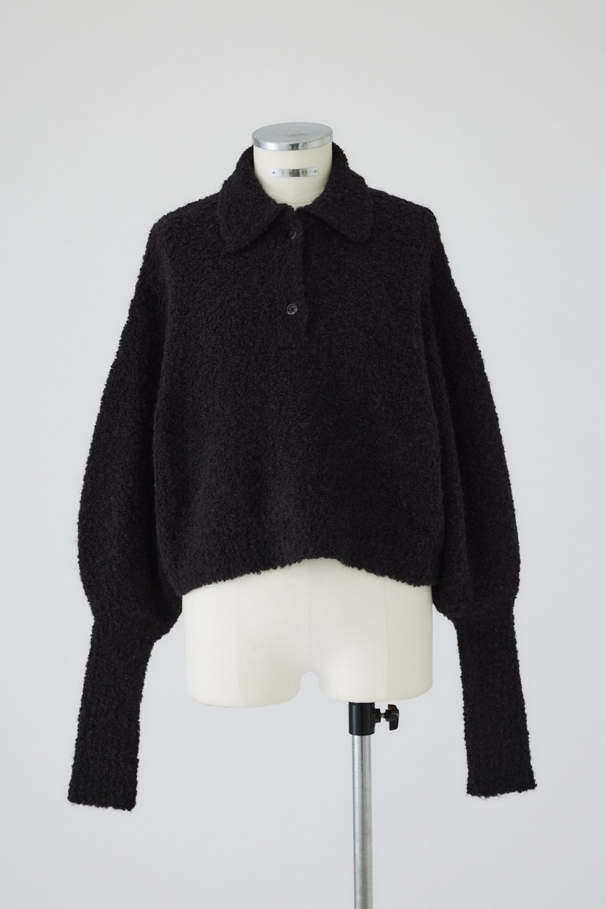 【リムアーク/RIM.ARK】のBoucle short knit/ニット 人気、トレンドファッション・服の通販 founy(ファニー) 　ファッション　Fashion　レディースファッション　Fashion for Women　トップス・カットソー　Cut & Sew Tops　ニット　Knit Tops & Sweaters　カジュアルプルオーバー・ニットトップス　Pullovers & Knit Tops / Casual Pullovers　コンパクト　Compact, Small Size　バランス　Balance, Style Balance　モダン　Modern, Contemporary　A/W・秋冬　Autumn/Winter　軽量　Lightweight, Ultra Light　 other-1|ID: prp329100004216016 ipo3291000000032959228