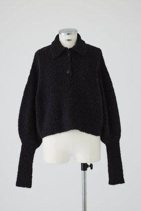 【リムアーク/RIM.ARK】 Boucle short knit/ニット人気、トレンドファッション・服の通販 founy(ファニー) ファッション Fashion レディースファッション Fashion for Women トップス・カットソー Cut & Sew Tops ニット Knit Tops & Sweaters カジュアルプルオーバー・ニットトップス Pullovers & Knit Tops / Casual Pullovers コンパクト Compact, Small Size バランス Balance, Style Balance モダン Modern, Contemporary A/W・秋冬 Autumn/Winter 軽量 Lightweight, Ultra Light |ID:prp329100004216016