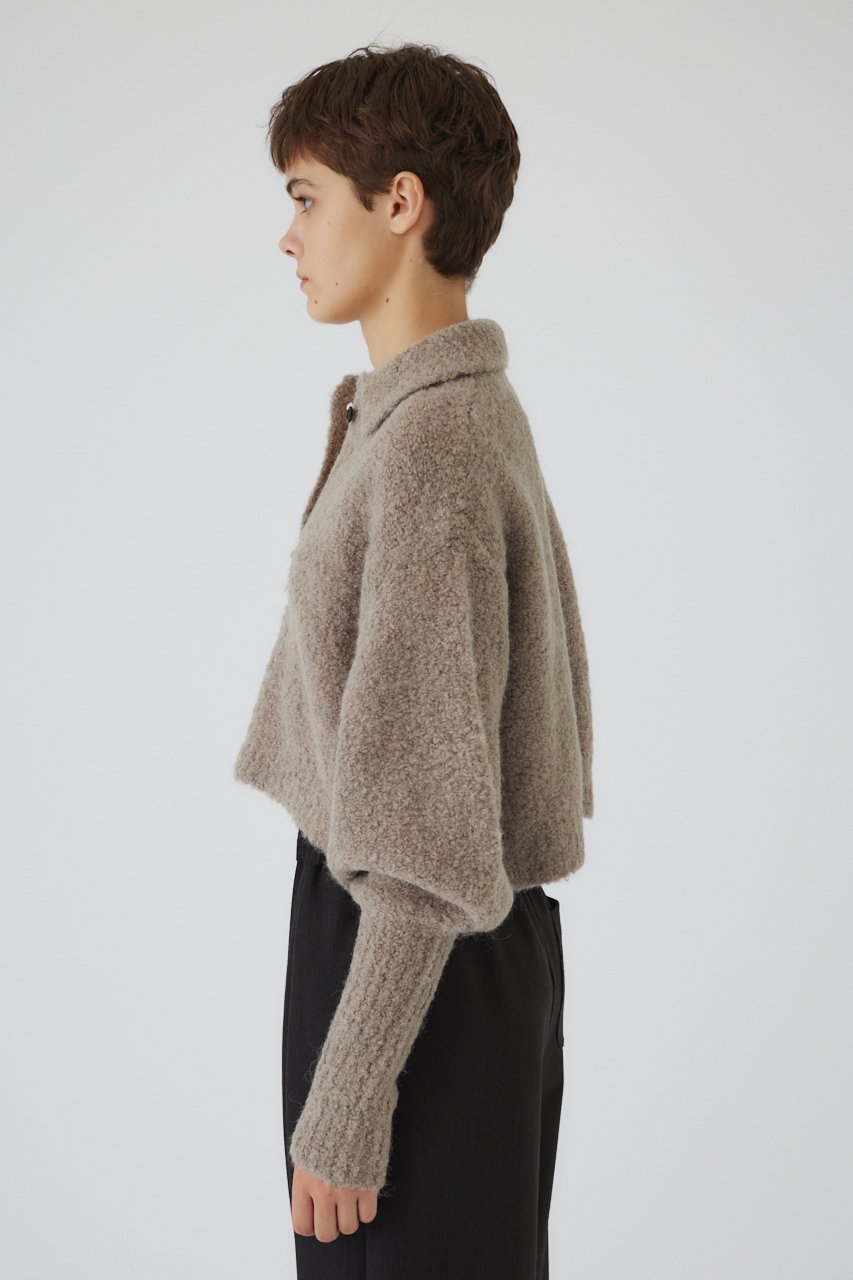 【リムアーク/RIM.ARK】のBoucle short knit/ニット 人気、トレンドファッション・服の通販 founy(ファニー) 　ファッション　Fashion　レディースファッション　Fashion for Women　トップス・カットソー　Cut & Sew Tops　ニット　Knit Tops & Sweaters　カジュアルプルオーバー・ニットトップス　Pullovers & Knit Tops / Casual Pullovers　コンパクト　Compact, Small Size　バランス　Balance, Style Balance　モダン　Modern, Contemporary　A/W・秋冬　Autumn/Winter　軽量　Lightweight, Ultra Light　other-4|ID: prp329100004216016 ipo3291000000036224099