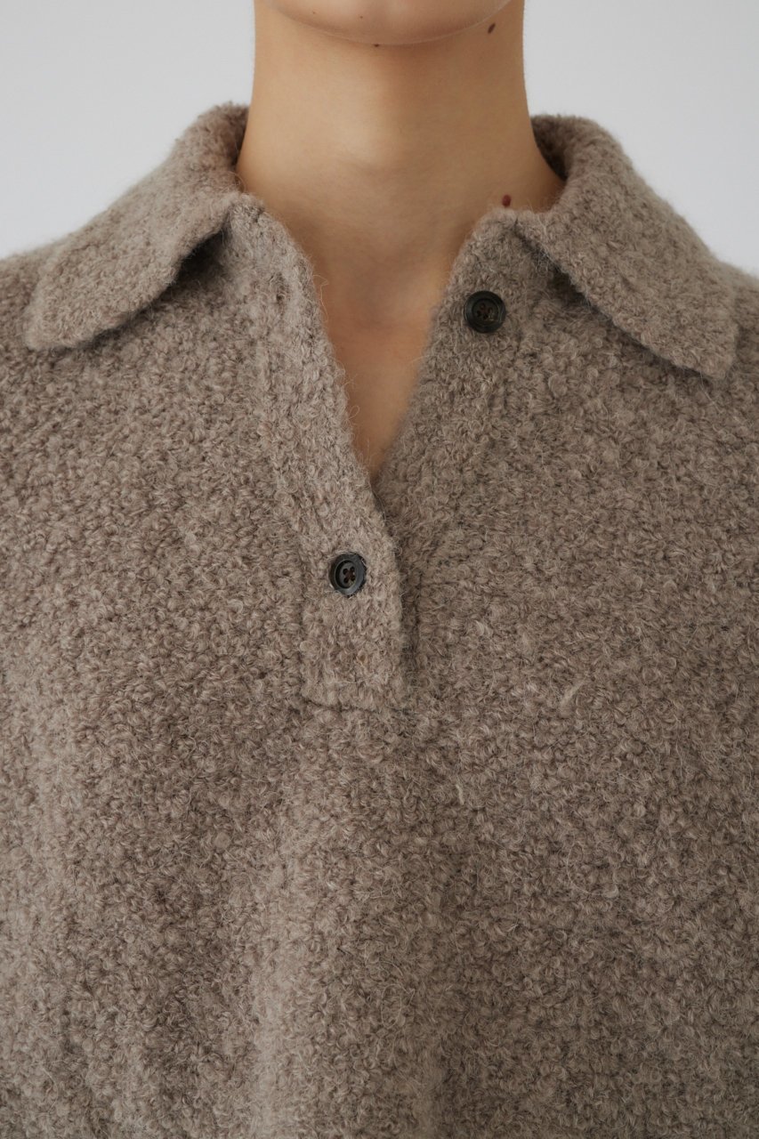 【リムアーク/RIM.ARK】のBoucle short knit/ニット 人気、トレンドファッション・服の通販 founy(ファニー) 　ファッション　Fashion　レディースファッション　Fashion for Women　トップス・カットソー　Cut & Sew Tops　ニット　Knit Tops & Sweaters　カジュアルプルオーバー・ニットトップス　Pullovers & Knit Tops / Casual Pullovers　コンパクト　Compact, Small Size　バランス　Balance, Style Balance　モダン　Modern, Contemporary　A/W・秋冬　Autumn/Winter　軽量　Lightweight, Ultra Light　other-8|ID: prp329100004216016 ipo3291000000036224105