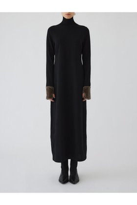 【リムアーク/RIM.ARK】の【11/6 10:00販売開始】Velour cuffs knit dress/ニットドレス 人気、トレンドファッション・服の通販 founy(ファニー) ファッション Fashion レディースファッション WOMEN ワンピース Dress ドレス Party Dresses チュニック Tunic カフス Cuffs チュニック Tunic ドレス Dress ハイネック High Neck ベロア Velor ロング Long NEW・新作・新着・新入荷 New Arrivals |ID:prp329100004216022