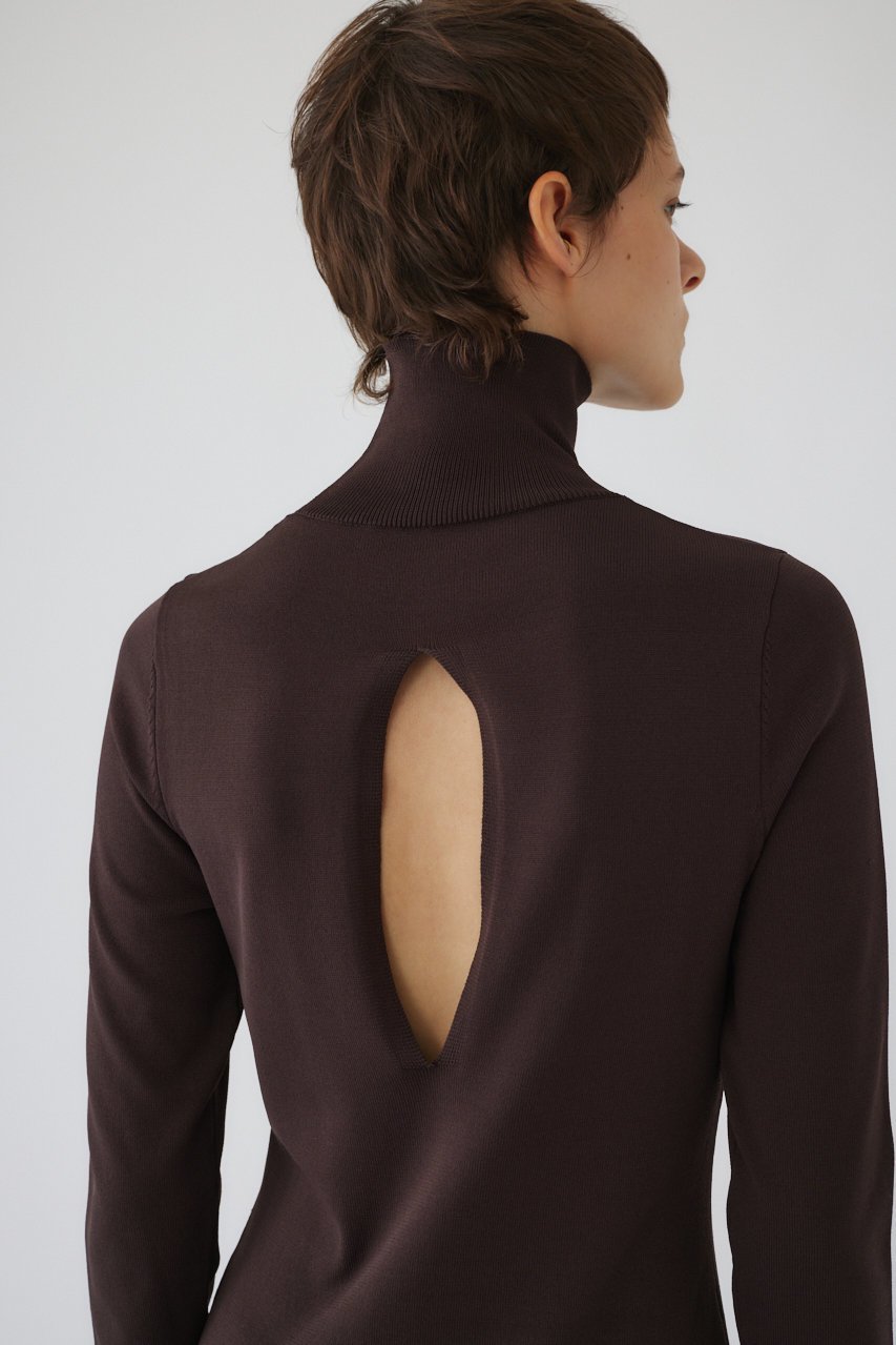 【リムアーク/RIM.ARK】のVelour cuffs knit dress/ニットドレス 人気、トレンドファッション・服の通販 founy(ファニー) 　ファッション　Fashion　レディースファッション　WOMEN　ワンピース　Dress　ドレス　Party Dresses　チュニック　Tunic　カフス　Cuffs　チュニック　Tunic　ドレス　Dress　ハイネック　High Neck　ベロア　Velor　ロング　Long　other-7|ID: prp329100004216022 ipo3291000000032376006