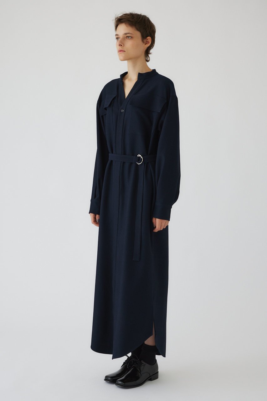 【リムアーク/RIM.ARK】のPique loose shirt OP/シャツワンピース 人気、トレンドファッション・服の通販 founy(ファニー) 　ファッション　Fashion　レディースファッション　WOMEN　ワンピース　Dress　シャツワンピース　Shirt Dresses　チュニック　Tunic　コーデュロイ　Corduroy　チュニック　Tunic　パターン　Pattern　フロント　Front　ブラウジング　Browsing　ポケット　Pocket　ルーズ　Loose　ロング　Long　羽織　Haori　other-3|ID: prp329100004216024 ipo3291000000032376017