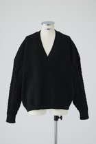 【リムアーク/RIM.ARK】の【11/6 10:00販売開始】Cable sleeve knit tops/トップス 人気、トレンドファッション・服の通販 founy(ファニー) ファッション Fashion レディースファッション WOMEN トップス・カットソー Tops/Tshirt ニット Knit Tops プルオーバー Pullover クール Cool NEW・新作・新着・新入荷 New Arrivals thumbnail ブラック|ID: prp329100004216025 ipo3291000000029241871