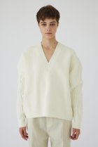 【リムアーク/RIM.ARK】のCable sleeve knit tops/トップス ホワイト|ID: prp329100004216025 ipo3291000000035623122
