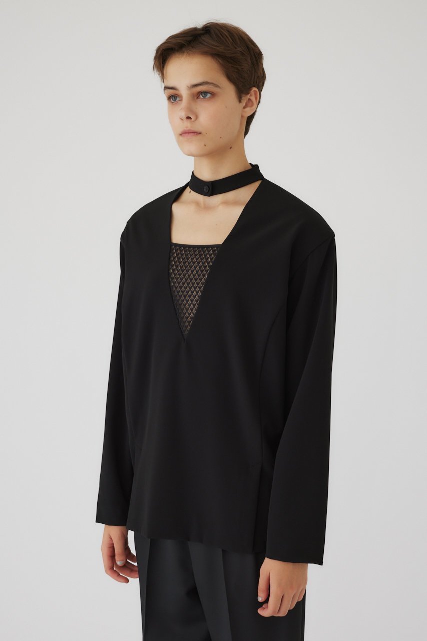 【リムアーク/RIM.ARK】のJK like docking tops/トップス 人気、トレンドファッション・服の通販 founy(ファニー) 　ファッション　Fashion　レディースファッション　WOMEN　トップス・カットソー　Tops/Tshirt　シャツ/ブラウス　Shirts/Blouses　スリーブ　Sleeve　ドレープ　Drape　ラッセル　Russell　レース　Race　ロング　Long　other-3|ID: prp329100004216027 ipo3291000000031386257