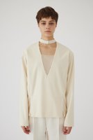 【リムアーク/RIM.ARK】のJK like docking tops/トップス 人気、トレンドファッション・服の通販 founy(ファニー) ファッション Fashion レディースファッション WOMEN トップス・カットソー Tops/Tshirt シャツ/ブラウス Shirts/Blouses スリーブ Sleeve ドレープ Drape ラッセル Russell レース Race ロング Long |ID:prp329100004216027