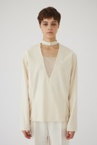 【リムアーク/RIM.ARK】のJK like docking tops/トップス 人気、トレンドファッション・服の通販 founy(ファニー) ファッション Fashion レディースファッション WOMEN トップス・カットソー Tops/Tshirt シャツ/ブラウス Shirts/Blouses スリーブ Sleeve ドレープ Drape ラッセル Russell レース Race ロング Long thumbnail オフホワイト|ID: prp329100004216027 ipo3291000000032377227