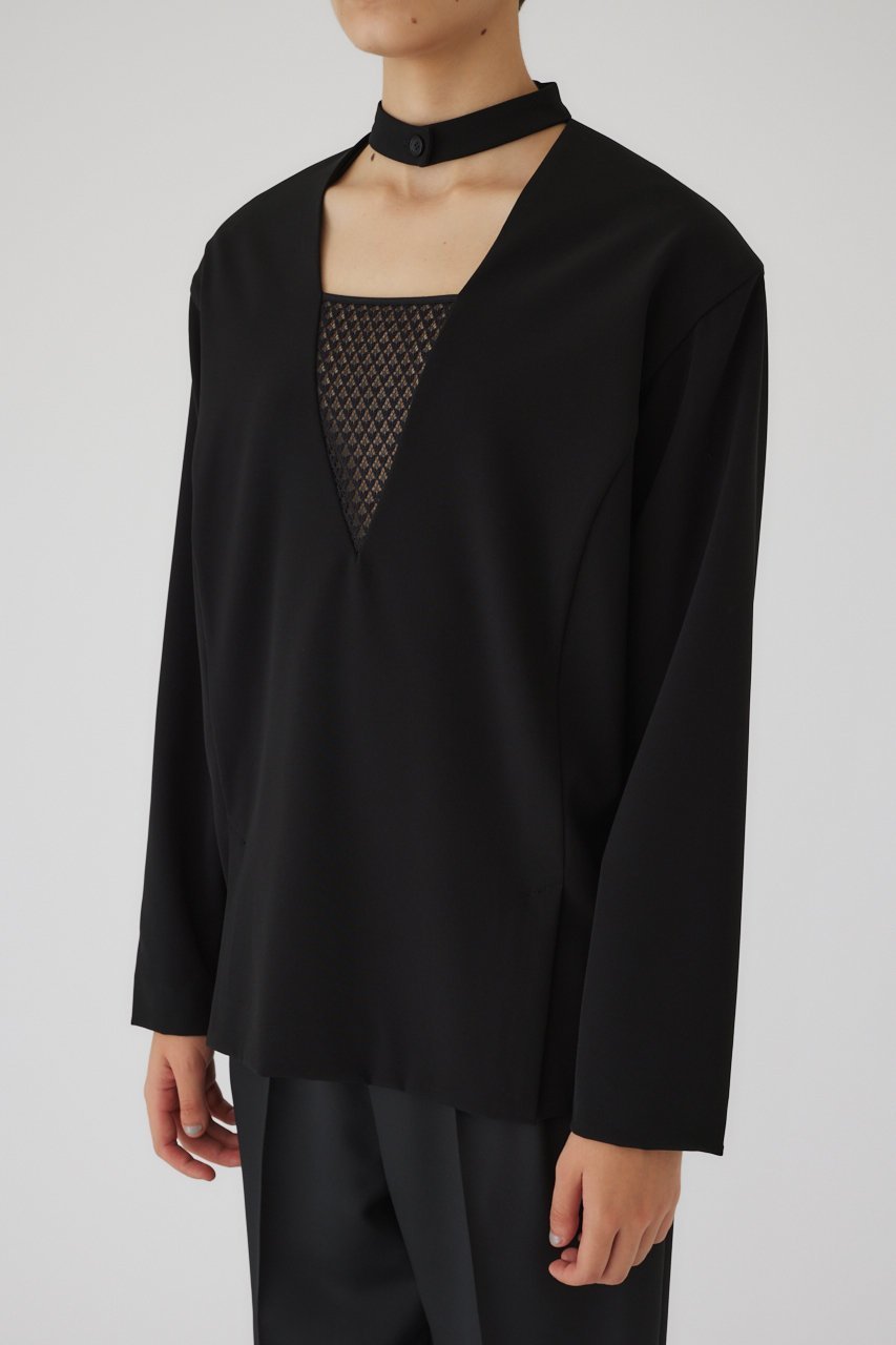 【リムアーク/RIM.ARK】のJK like docking tops/トップス 人気、トレンドファッション・服の通販 founy(ファニー) 　ファッション　Fashion　レディースファッション　WOMEN　トップス・カットソー　Tops/Tshirt　シャツ/ブラウス　Shirts/Blouses　スリーブ　Sleeve　ドレープ　Drape　ラッセル　Russell　レース　Race　ロング　Long　other-2|ID: prp329100004216027 ipo3291000000032377229