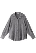 【マノフ/MANOF】のSHIRRING LACE SHIRTS シャツ/ブラウス GRAY|ID:prp329100004216029