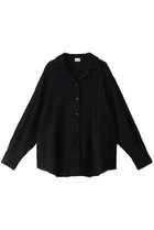 【マノフ/MANOF】のSHIRRING LACE SHIRTS シャツ/ブラウス BLACK|ID:prp329100004216029