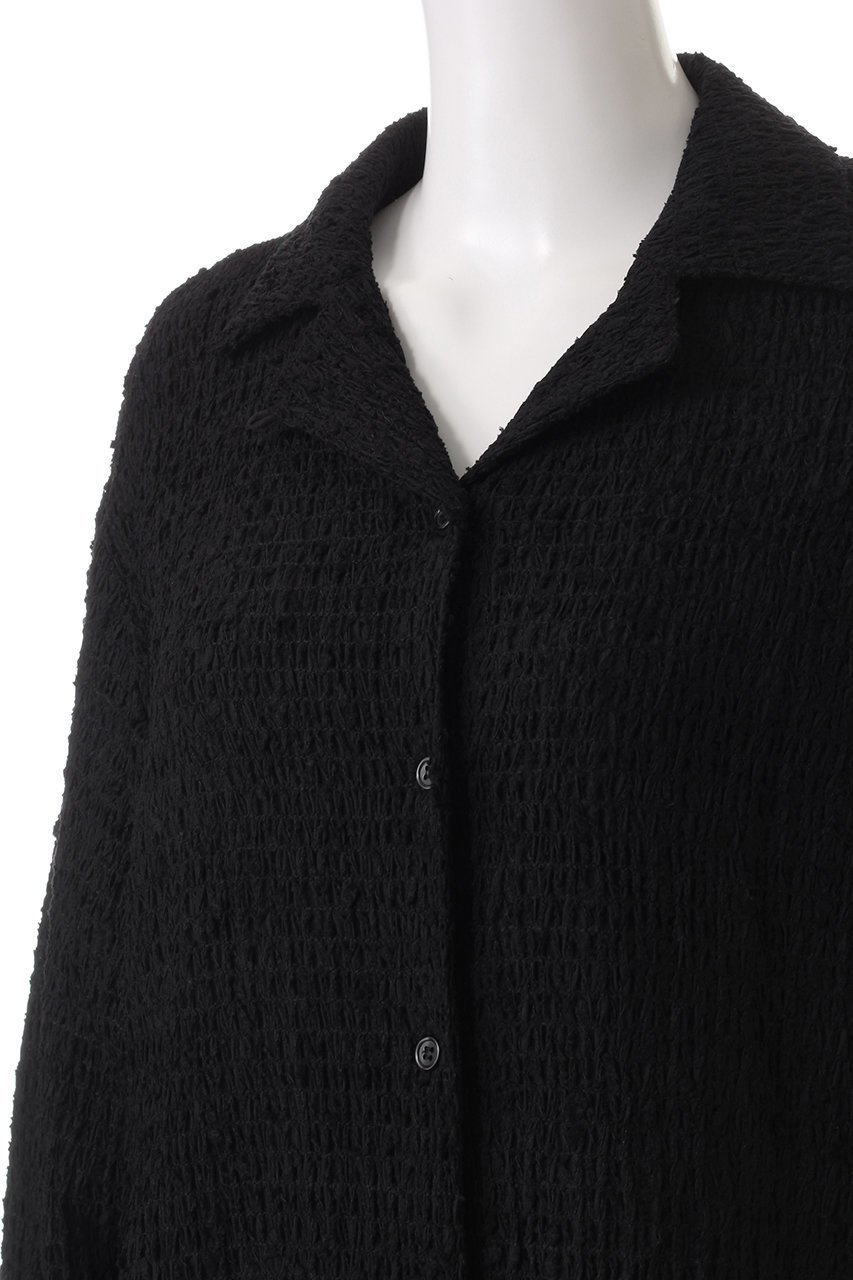 【マノフ/MANOF】のSHIRRING LACE SHIRTS シャツ/ブラウス 人気、トレンドファッション・服の通販 founy(ファニー) 　ファッション　Fashion　レディースファッション　Fashion for Women　トップス・カットソー　Cut & Sew Tops　シャツ・ブラウス・オフィスカジュアル　Elegant Blouses & Button-Ups　シャーリング　Shirring, Ruched　スリーブ　Sleeve, Long Sleeve / Short Sleeve　センター　Center, Center Line　トレンド　Trend, Trending Now　ドレープ　Drape, Draping Fabric　フロント　Front, Front Design　レース　Lace, Lace Fabric　ロング　Long, Long-Length　other-5|ID: prp329100004216029 ipo3291000000032888107