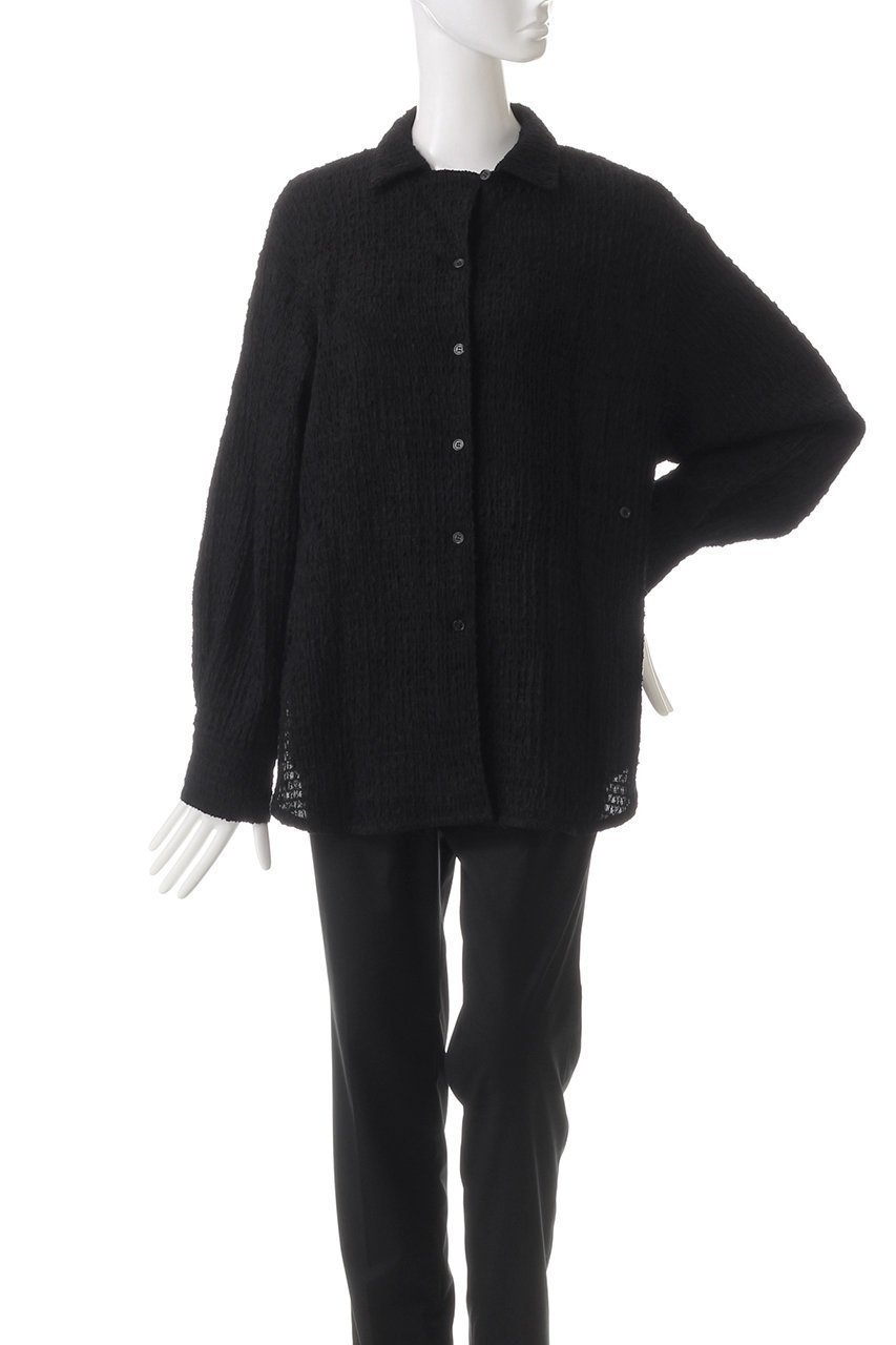 【マノフ/MANOF】のSHIRRING LACE SHIRTS シャツ/ブラウス 人気、トレンドファッション・服の通販 founy(ファニー) 　ファッション　Fashion　レディースファッション　Fashion for Women　トップス・カットソー　Cut & Sew Tops　シャツ・ブラウス・オフィスカジュアル　Elegant Blouses & Button-Ups　シャーリング　Shirring, Ruched　スリーブ　Sleeve, Long Sleeve / Short Sleeve　センター　Center, Center Line　トレンド　Trend, Trending Now　ドレープ　Drape, Draping Fabric　フロント　Front, Front Design　レース　Lace, Lace Fabric　ロング　Long, Long-Length　other-6|ID: prp329100004216029 ipo3291000000032888110