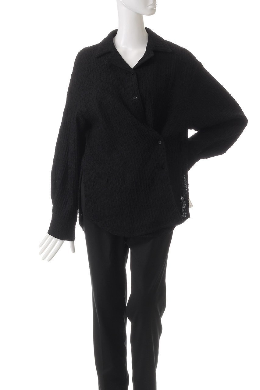 【マノフ/MANOF】のSHIRRING LACE SHIRTS シャツ/ブラウス 人気、トレンドファッション・服の通販 founy(ファニー) 　ファッション　Fashion　レディースファッション　Fashion for Women　トップス・カットソー　Cut & Sew Tops　シャツ・ブラウス・オフィスカジュアル　Elegant Blouses & Button-Ups　シャーリング　Shirring, Ruched　スリーブ　Sleeve, Long Sleeve / Short Sleeve　センター　Center, Center Line　トレンド　Trend, Trending Now　ドレープ　Drape, Draping Fabric　フロント　Front, Front Design　レース　Lace, Lace Fabric　ロング　Long, Long-Length　other-7|ID: prp329100004216029 ipo3291000000032888113