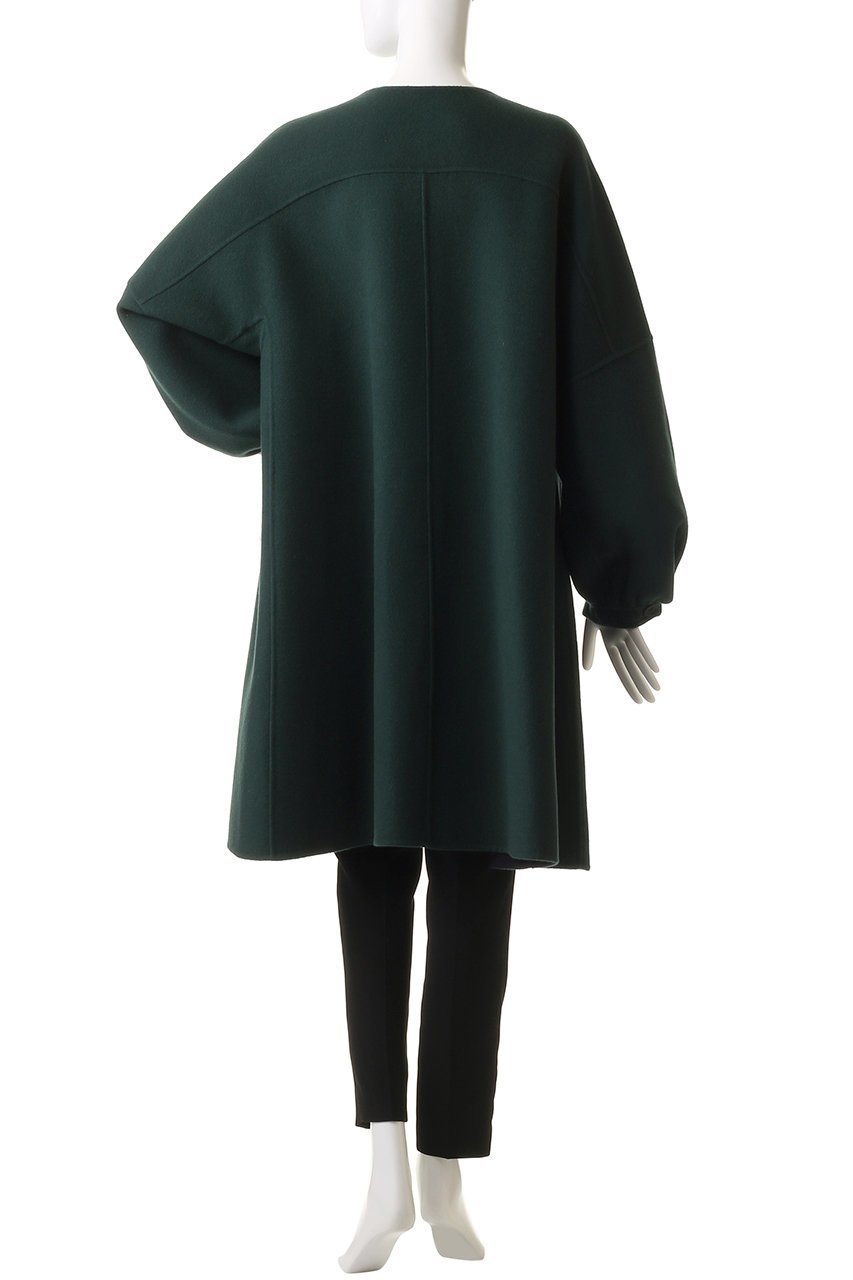 【アドーア/ADORE】のカシミヤ混2TONEリバーノーカラーコート 人気、トレンドファッション・服の通販 founy(ファニー) 　ファッション　Fashion　レディースファッション　WOMEN　アウター　Coat Outerwear　コート　Coats　カシミヤ　Cashmere　ショート　Short　スリーブ　Sleeve　パッチ　Patch　ポケット　Pocket　other-4|ID: prp329100004216038 ipo3291000000031386318