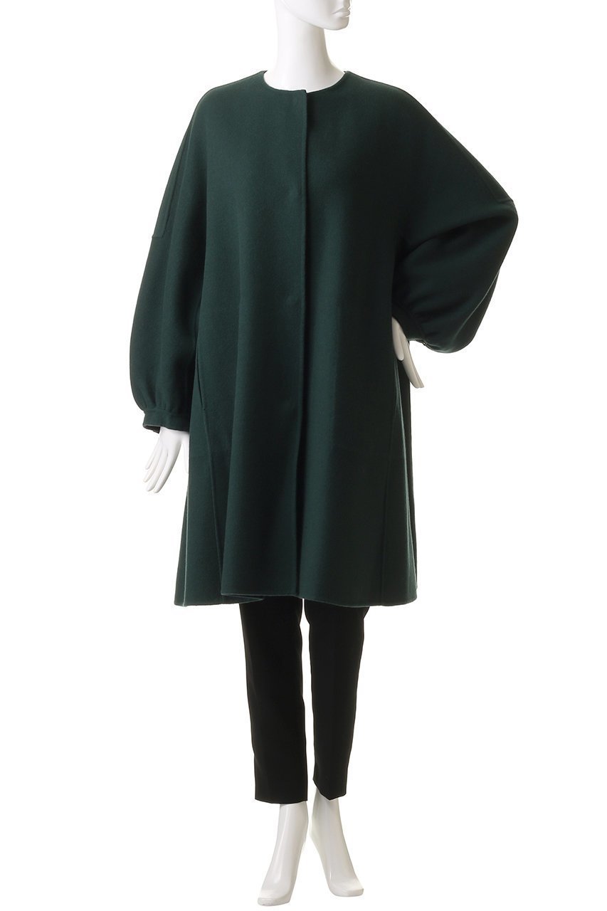 【アドーア/ADORE】のカシミヤ混2TONEリバーノーカラーコート 人気、トレンドファッション・服の通販 founy(ファニー) 　ファッション　Fashion　レディースファッション　Fashion for Women　アウター　Coat / Outerwear Collection　コート・ロングコート・ピーコート　Long Coats, Peacoats & More　ショート　Short, Short Length　スリーブ　Sleeve, Long Sleeve / Short Sleeve　パッチ　Patch, Appliqué　ポケット　Pocket, Pocket Detail　other-2|ID: prp329100004216038 ipo3291000000036550007