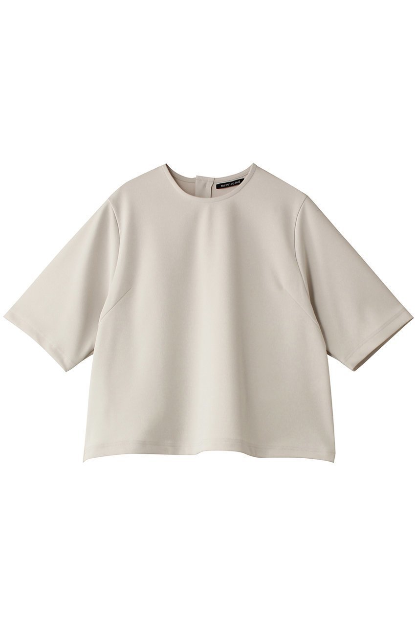 【ミズイロ インド/mizuiro ind】のgeorgette half slv crew neck P/O プルオーバー インテリア・キッズ・メンズ・レディースファッション・服の通販 founy(ファニー) ファッション Fashion レディースファッション Fashion for Women トップス・カットソー Cut & Sew Tops シャツ・ブラウス・オフィスカジュアル Elegant Blouses & Button-Ups カジュアルプルオーバー・ニットトップス Pullovers & Knit Tops / Casual Pullovers なめらか Smooth, Silky Texture ショート Short, Short Length シンプル Simple, Minimal スリーブ Sleeve, Long Sleeve / Short Sleeve バランス Balance, Style Balance ボトム Bottoms, Lower Wear ロング Long, Long-Length ivory|ID: prp329100004216069 ipo3291000000032888035