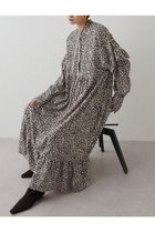 【ウィムガゼット/Whim Gazette】の【15th Anniversary】レオパードフリルワンピース 人気、トレンドファッション・服の通販 founy(ファニー) ファッション Fashion レディースファッション WOMEN ワンピース Dress チュニック Tunic なめらか Smooth ギャザー Gather スペシャル Special チュニック Tunic ドレープ Drape レオパード Leopard ロング Long NEW・新作・新着・新入荷 New Arrivals thumbnail ベージュ|ID: prp329100004216081 ipo3291000000029242043