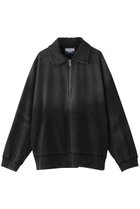 【メゾンスペシャル/MAISON SPECIAL】の【UNISEX】サンドブリーチジップアップポロ BLK(ブラック)|ID:prp329100004216091