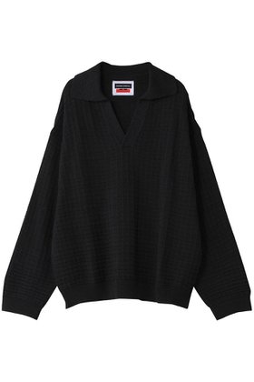 【メゾンスペシャル/MAISON SPECIAL】 【UNISEX】スラブワッフルスキッパーニットポロ人気、トレンドファッション・服の通販 founy(ファニー) ファッション Fashion レディースファッション WOMEN トップス・カットソー Tops/Tshirt ニット Knit Tops プルオーバー Pullover ユニセックス Unisex おすすめ Recommend アクリル Acrylic ハイネック High Neck パール Pearl ワッフル Waffle NEW・新作・新着・新入荷 New Arrivals |ID:prp329100004216094