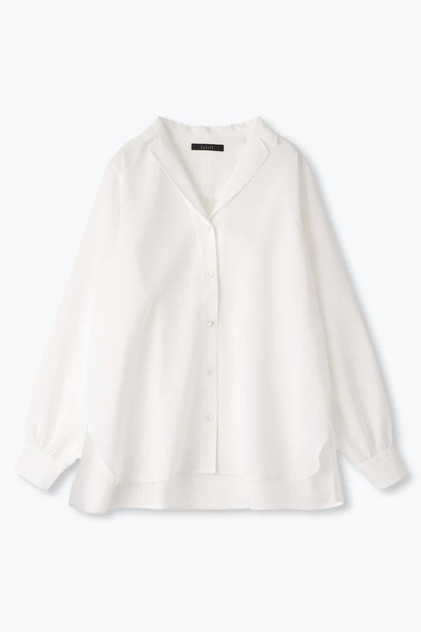 【レリル/lelill】のテーラードシアーシャツ 人気、トレンドファッション・服の通販 founy(ファニー) 　ファッション　Fashion　レディースファッション　Fashion for Women　トップス・カットソー　Cut & Sew Tops　シャツ・ブラウス・オフィスカジュアル　Elegant Blouses & Button-Ups　ジャケット　Jacket, Outerwear　スリーブ　Sleeve, Long Sleeve / Short Sleeve　デスク　Desk, Work Desk　ロング　Long, Long-Length　ワーク　Workwear, Utility Style　羽織　Haori, Light Jacket　 other-1|ID: prp329100004217337 ipo3291000000032840878