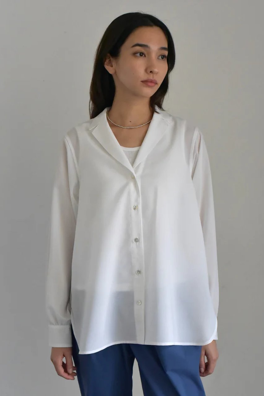 【レリル/lelill】のテーラードシアーシャツ 人気、トレンドファッション・服の通販 founy(ファニー) 　ファッション　Fashion　レディースファッション　Fashion for Women　トップス・カットソー　Cut & Sew Tops　シャツ・ブラウス・オフィスカジュアル　Elegant Blouses & Button-Ups　ジャケット　Jacket, Outerwear　スリーブ　Sleeve, Long Sleeve / Short Sleeve　デスク　Desk, Work Desk　ロング　Long, Long-Length　ワーク　Workwear, Utility Style　羽織　Haori, Light Jacket　other-5|ID: prp329100004217337 ipo3291000000032840906