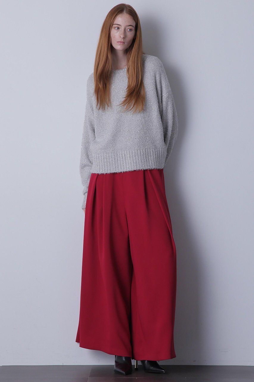 【ヒューエルミュージアム/hueLe Museum】の【hLM】ダブルクロスパンツ 人気、トレンドファッション・服の通販 founy(ファニー) 　ファッション　Fashion　レディースファッション　Fashion for Women　パンツ　Pants & Trousers　エレガント 上品　Elegant　カットソー　Cut and Sewn Top　サテン　Satin, Glossy Fabric　センター　Center, Center Line　ドレープ　Drape, Draping Fabric　冬　Winter / This Winter　夏　Summer　春　Spring　S/S・春夏　SS, Spring/Summer, Warm Season　 other-1|ID: prp329100004217342 ipo3291000000032925047