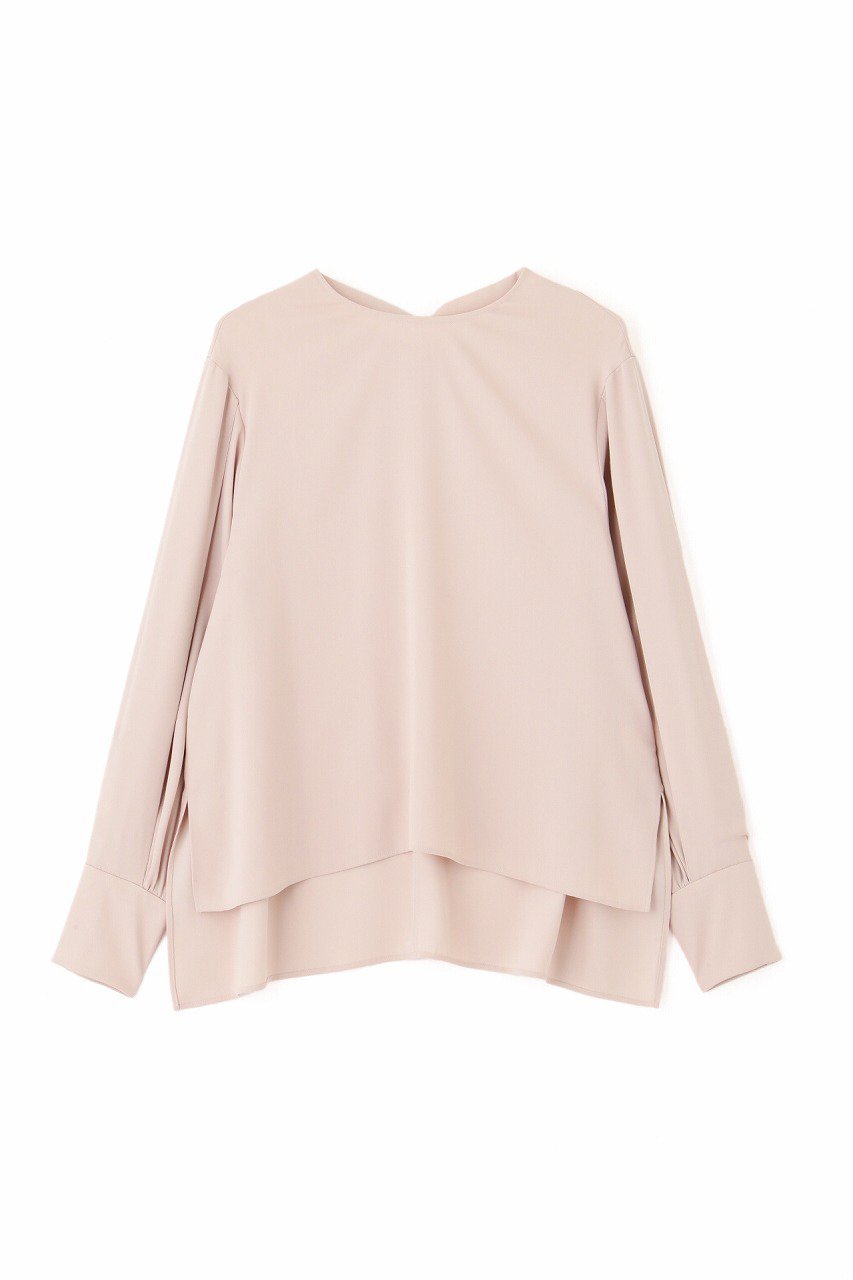 【アドーア/ADORE】のコンパクトサテンブラウス インテリア・キッズ・メンズ・レディースファッション・服の通販 founy(ファニー) 　ファッション　Fashion　レディースファッション　Fashion for Women　トップス・カットソー　Cut & Sew Tops　シャツ・ブラウス・オフィスカジュアル　Elegant Blouses & Button-Ups　インナー　Innerwear　サテン　Satin, Glossy Fabric　シンプル　Simple, Minimal　スリーブ　Sleeve, Long Sleeve / Short Sleeve　ドレープ　Drape, Draping Fabric　ボトム　Bottoms, Lower Wear　ロング　Long, Long-Length　ピンク|ID: prp329100004217356 ipo3291000000033725294