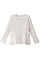 【ビリティス ディセッタン/Bilitis dix-sept ans】の総レース長袖ブラウス 人気、トレンドファッション・服の通販 founy(ファニー) ファッション Fashion レディースファッション Fashion for Women トップス・カットソー Cut & Sew Tops シャツ・ブラウス・オフィスカジュアル Elegant Blouses & Button-Ups スリーブ Sleeve, Long Sleeve / Short Sleeve ボトム Bottoms, Lower Wear レース Lace, Lace Fabric ロング Long, Long-Length 長袖 Long Sleeve, Full Sleeve thumbnail ホワイト|ID: prp329100004217371 ipo3291000000032886900