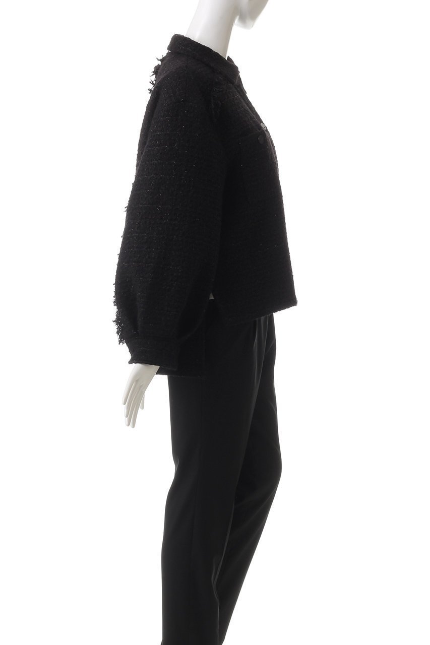 【アドーア/ADORE】のブラックラメツイードジャケット 人気、トレンドファッション・服の通販 founy(ファニー) 　ファッション　Fashion　レディースファッション　Fashion for Women　アウター　Coat / Outerwear Collection　レディースジャケット・軽アウター　Jackets　おすすめ　Recommended / Our Picks　エレガント 上品　Elegant　シルバー　Silver, Metallic Silver　ジャケット　Jacket, Outerwear　スリット　Slit, Slit Detail　ファブリック　Fabric, Textile　フリンジ　Fringe, Tassel　リラックス　Relax, Relaxed Fit　other-3|ID: prp329100004217379 ipo3291000000032940580