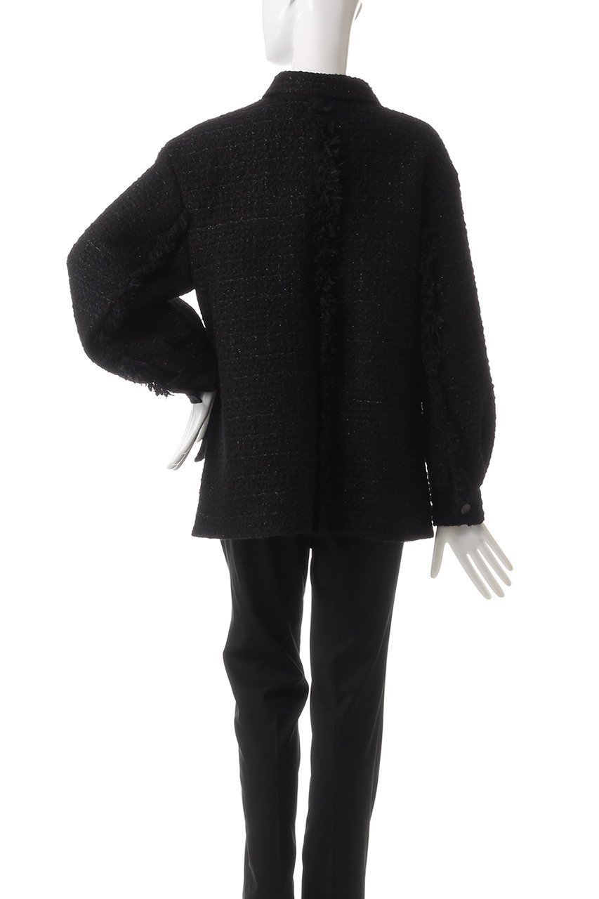 【アドーア/ADORE】のブラックラメツイードジャケット 人気、トレンドファッション・服の通販 founy(ファニー) 　ファッション　Fashion　レディースファッション　Fashion for Women　アウター　Coat / Outerwear Collection　レディースジャケット・軽アウター　Jackets　おすすめ　Recommended / Our Picks　エレガント 上品　Elegant　シルバー　Silver, Metallic Silver　ジャケット　Jacket, Outerwear　スリット　Slit, Slit Detail　ファブリック　Fabric, Textile　フリンジ　Fringe, Tassel　リラックス　Relax, Relaxed Fit　other-4|ID: prp329100004217379 ipo3291000000032940587