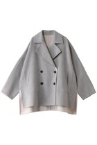 【アドーア/ADORE】のカシミヤ混2TONEリバーコート 人気、トレンドファッション・服の通販 founy(ファニー) ファッション Fashion レディースファッション Fashion for Women アウター Coat / Outerwear Collection コート・ロングコート・ピーコート Long Coats, Peacoats & More カッティング Cutting Detail ショルダー Shoulder, Shoulder Strap ショート Short, Short Length ドロップ Drop Shoulder, Dropped Style バランス Balance, Style Balance ファブリック Fabric, Textile リバーシブル Reversible, Two-Sided thumbnail グレー|ID: prp329100004217380 ipo3291000000032944379