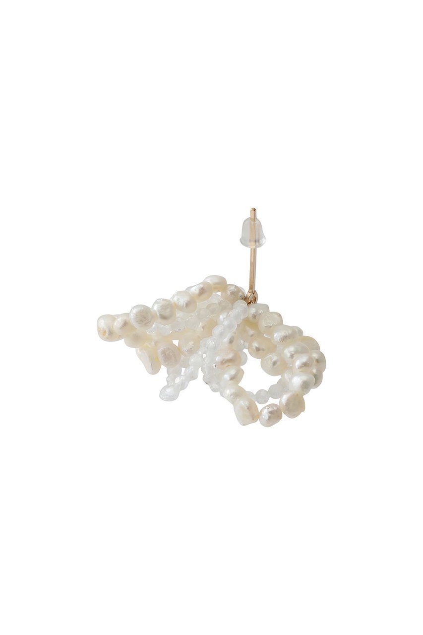 【ナチュラリジュエリ/NATURALI JEWELRY】のフラッフィービーズピアス ホワイト 人気、トレンドファッション・服の通販 founy(ファニー) 　ファッション　Fashion　レディースファッション　Fashion for Women　ジュエリー　Jewelry　ファッションリング　Fashion Rings　イヤリング・フープ・ドロップタイプ　Hoop, Drop & Clip Earrings　おすすめ　Recommended / Our Picks　イヤリング　Earrings　デニム　Denim, Jeans Material　パール　Pearl, Pearl Accent　フェミニン　Feminine, Girly　リボン　Ribbon, Bow　エレガント 上品　Elegant　other-4|ID: prp329100004217390 ipo3291000000031267202