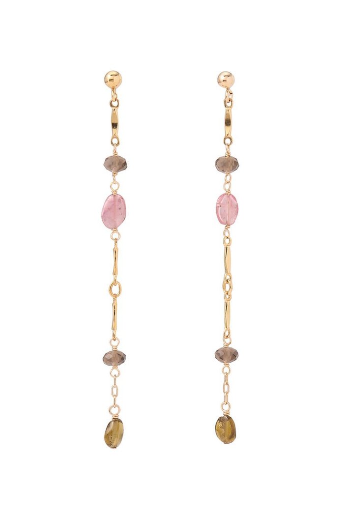 【ナチュラリジュエリ/NATURALI JEWELRY】のBOHO ラインピアス トルマリン MIX インテリア・キッズ・メンズ・レディースファッション・服の通販 founy(ファニー) https://founy.com/ ファッション Fashion レディースファッション WOMEN ジュエリー Jewelry リング Rings イヤリング Earrings イヤリング Earrings チェーン Chain ミックス Mix モチーフ Motif リュクス Luxe |ID: prp329100004217392 ipo3291000000030802550