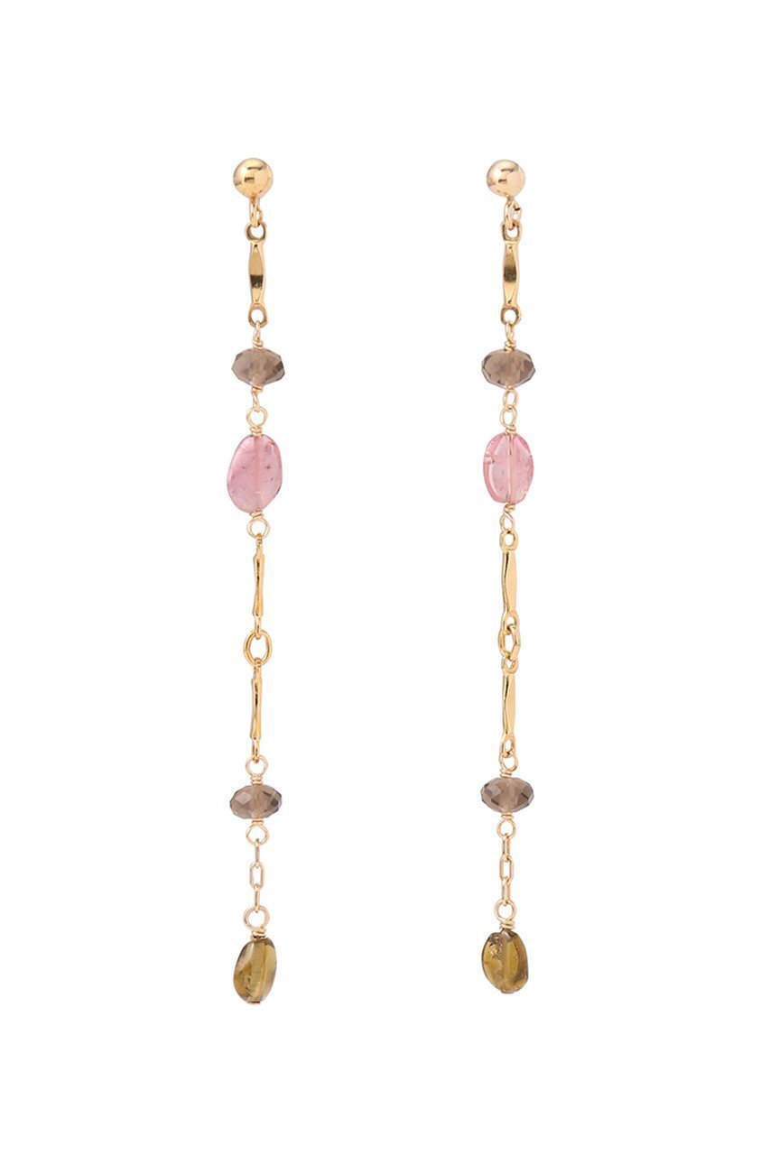 【ナチュラリジュエリ/NATURALI JEWELRY】のBOHO ラインピアス トルマリン MIX インテリア・キッズ・メンズ・レディースファッション・服の通販 founy(ファニー) ファッション Fashion レディースファッション Fashion for Women ジュエリー Jewelry ファッションリング Fashion Rings イヤリング・フープ・ドロップタイプ Hoop, Drop & Clip Earrings イヤリング Earrings チェーン Chain, Chain Strap ミックス Mix, Mixed Style モチーフ Motif, Design Theme リュクス Luxury, Elegant, High-End, Chic トルマリン|ID: prp329100004217392 ipo3291000000035612447