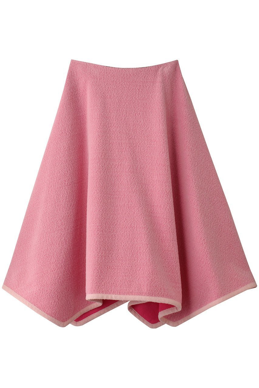 【プレインピープル/PLAIN PEOPLE】のブークレージャージイレギュラーヘムスカート インテリア・キッズ・メンズ・レディースファッション・服の通販 founy(ファニー) 　ファッション　Fashion　レディースファッション　Fashion for Women　スカート　Skirts　ロングスカート　Long Skirts / Maxi & Midi Skirts　なめらか　Smooth, Silky Texture　エレガント 上品　Elegant　パイピング　Piping, Trim Design　フェミニン　Feminine, Girly　ヘムライン　Hemline, Bottom Cut　モコモコ　Fuzzy, Fluffy　モダン　Modern, Contemporary　ロング　Long, Long-Length　ピンク|ID: prp329100004217401 ipo3291000000035813752