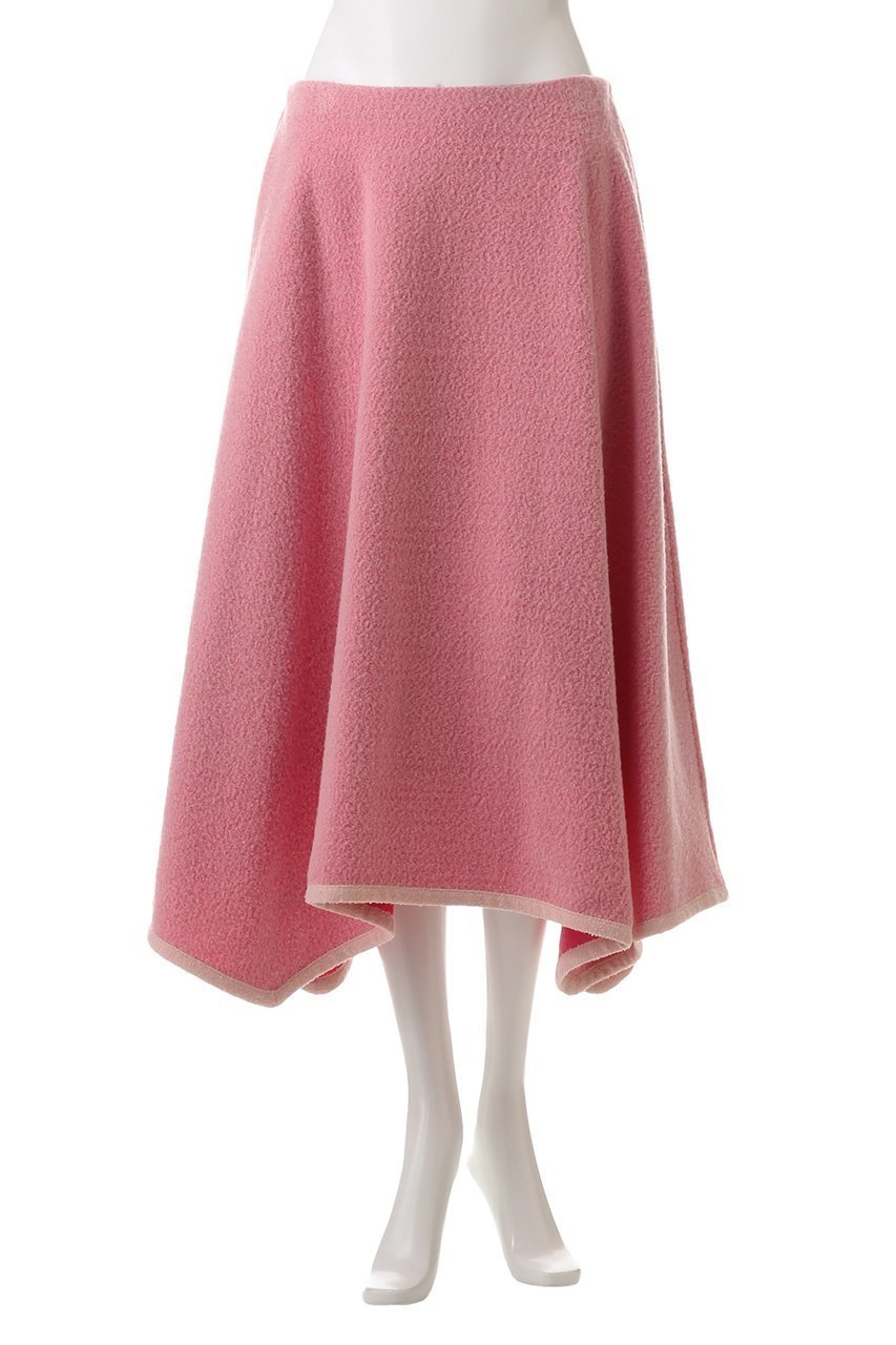 【プレインピープル/PLAIN PEOPLE】のブークレージャージイレギュラーヘムスカート 人気、トレンドファッション・服の通販 founy(ファニー) 　ファッション　Fashion　レディースファッション　Fashion for Women　スカート　Skirts　ロングスカート　Long Skirts / Maxi & Midi Skirts　なめらか　Smooth, Silky Texture　エレガント 上品　Elegant　パイピング　Piping, Trim Design　フェミニン　Feminine, Girly　ヘムライン　Hemline, Bottom Cut　モコモコ　Fuzzy, Fluffy　モダン　Modern, Contemporary　ロング　Long, Long-Length　other-2|ID: prp329100004217401 ipo3291000000035813753