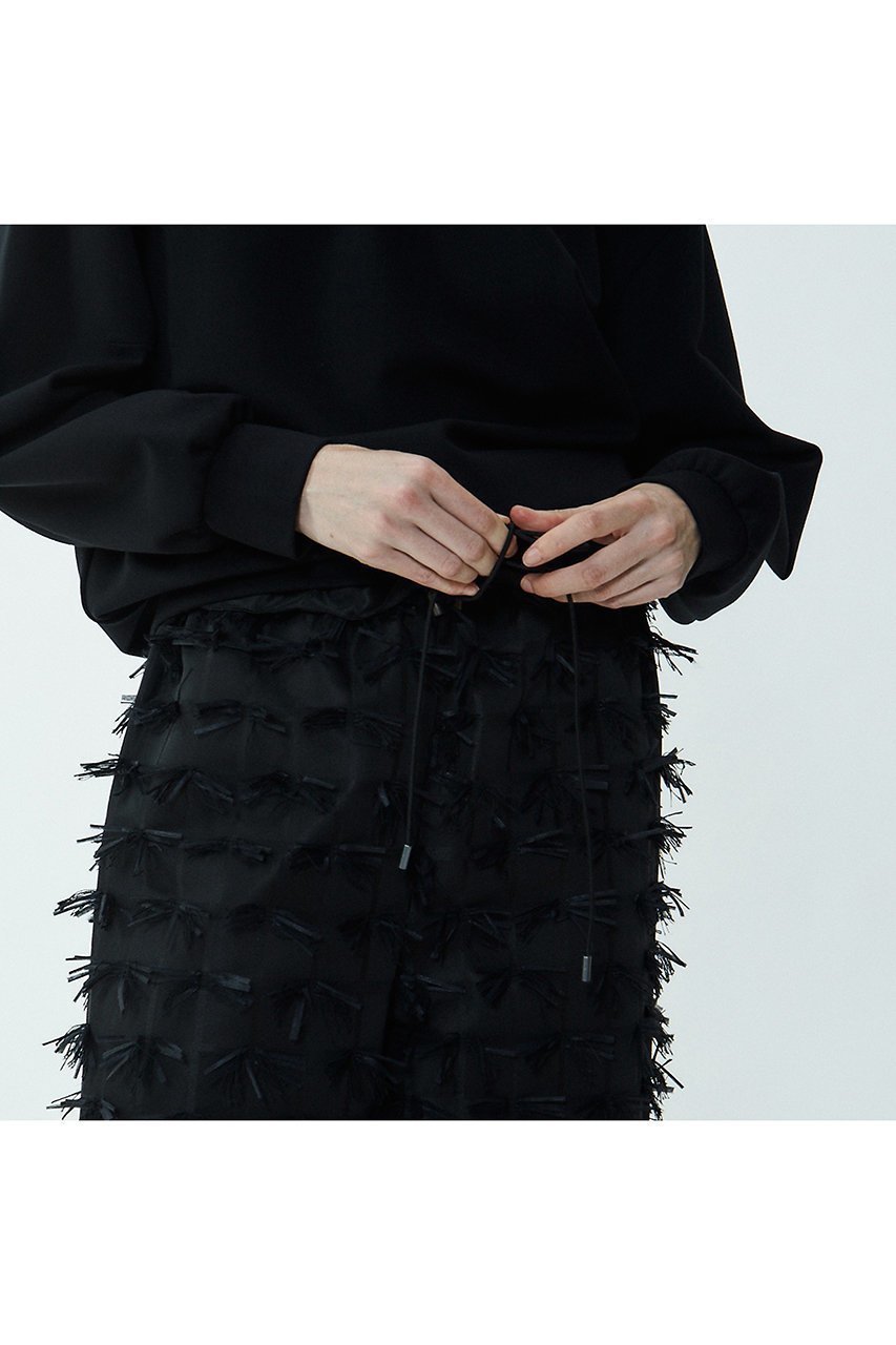 【プレインピープル/PLAIN PEOPLE】のカットテープジャガードイージーパンツ 人気、トレンドファッション・服の通販 founy(ファニー) 　ファッション　Fashion　レディースファッション　Fashion for Women　パンツ　Pants & Trousers　おすすめ　Recommended / Our Picks　ジャカード／ジャガード　Jacquard, Woven Pattern　スウェット / スエット　Sweatshirt, Sweatwear　タフタ　Taffeta, Structured Fabric　ダウン　Down, Puffer　フリンジ　Fringe, Tassel　年末　Year-end　other-4|ID: prp329100004217402 ipo3291000000032924574