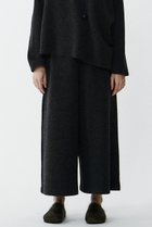 【プレインピープル/PLAIN PEOPLE】のウールダブルジャージワイドクロップドパンツ チャコールグレー|ID: prp329100004217406 ipo3291000000032922876