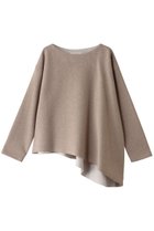 【プレインピープル/PLAIN PEOPLE】のウールダブルジャージイレギュラーヘムプルオーバー ベージュ|ID: prp329100004217407 ipo3291000000035053567