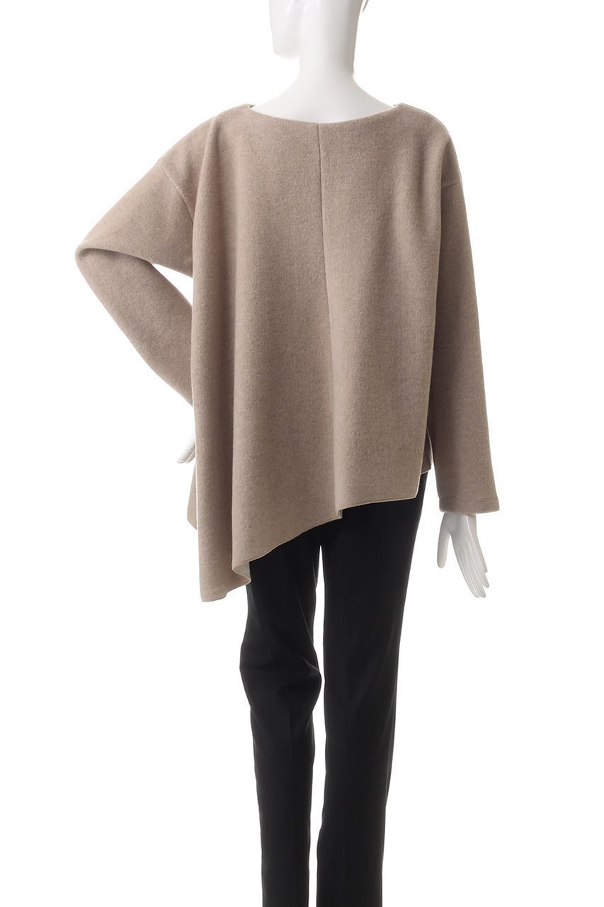 【プレインピープル/PLAIN PEOPLE】のウールダブルジャージイレギュラーヘムプルオーバー 人気、トレンドファッション・服の通販 founy(ファニー) 　ファッション　Fashion　レディースファッション　Fashion for Women　トップス・カットソー　Cut & Sew Tops　シャツ・ブラウス・オフィスカジュアル　Elegant Blouses & Button-Ups　ロングTシャツ・Tシャツ　Longline T-Shirts & Tees　カジュアルプルオーバー・ニットトップス　Pullovers & Knit Tops / Casual Pullovers　カットソー・ベーシックTシャツ　Cut-and-Sewn Tops / Stretch Tees & Basics　おすすめ　Recommended / Our Picks　イレギュラーヘム　Irregular Hem　ウォーム　Warm Fabric　スリーブ　Sleeve, Long Sleeve / Short Sleeve　セットアップ　Set-Up, Coordinated Outfit　ロング　Long, Long-Length　長袖　Long Sleeve, Full Sleeve　other-4|ID: prp329100004217407 ipo3291000000035640000