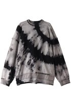 【メゾンスペシャル/MAISON SPECIAL】の【UNISEX】エンブロイダリーブリーチタイダイプライムオーバースウェットPO BLK(ブラック)|ID: prp329100004217410 ipo3291000000032892841