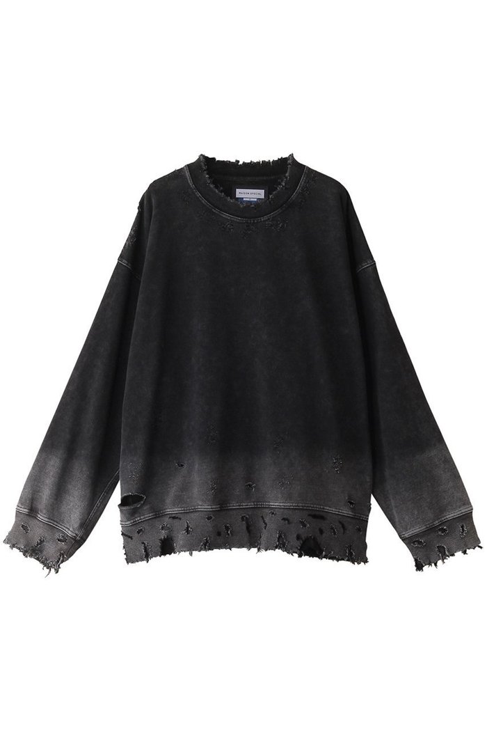 【メゾンスペシャル/MAISON SPECIAL】の【UNISEX】デストロイ加工スウェットプライムオーバーPO インテリア・キッズ・メンズ・レディースファッション・服の通販 founy(ファニー) https://founy.com/ ファッション Fashion レディースファッション Fashion for Women トップス・カットソー Cut & Sew Tops シャツ・ブラウス・オフィスカジュアル Elegant Blouses & Button-Ups レディースパーカー・カジュアルフーディー Casual Hoodies & Sweatshirts ロングTシャツ・Tシャツ Longline T-Shirts & Tees スウェット・クルーネックトップス Sweatshirts & Crewnecks / Relaxed Fit Sweat Tops カットソー・ベーシックTシャツ Cut-and-Sewn Tops / Stretch Tees & Basics ユニセックス Unisex, Genderless ダメージ Distressed, Destroyed A/W・秋冬 Autumn/Winter |ID: prp329100004217412 ipo3291000000032892882