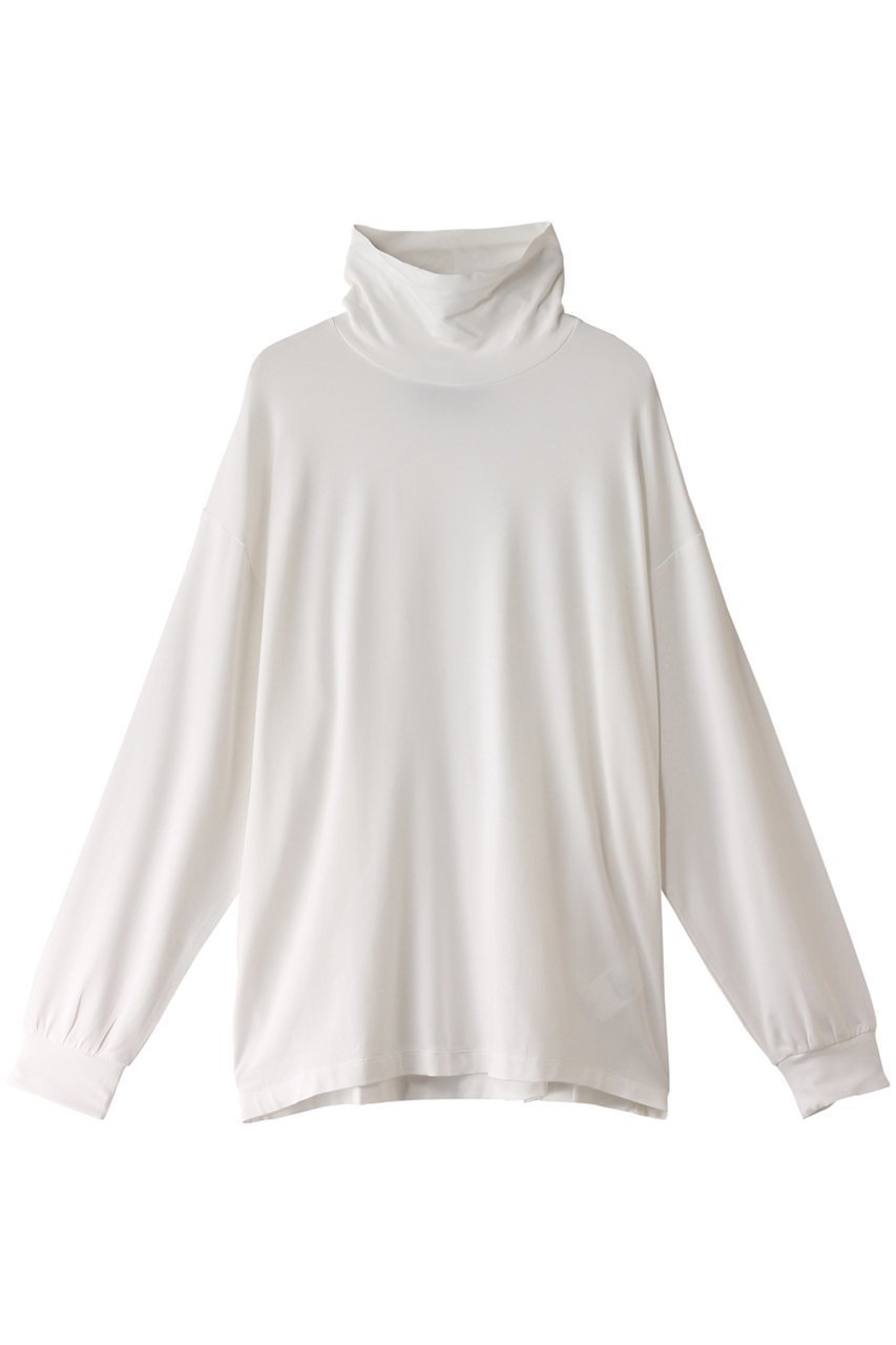 【メゾンスペシャル/MAISON SPECIAL】の【UNISEX】モダールタートルネックロングスリーブプルオーバー インテリア・キッズ・メンズ・レディースファッション・服の通販 founy(ファニー) 　ファッション　Fashion　レディースファッション　Fashion for Women　トップス・カットソー　Cut & Sew Tops　シャツ・ブラウス・オフィスカジュアル　Elegant Blouses & Button-Ups　ロングTシャツ・Tシャツ　Longline T-Shirts & Tees　カジュアルプルオーバー・ニットトップス　Pullovers & Knit Tops / Casual Pullovers　カットソー・ベーシックTシャツ　Cut-and-Sewn Tops / Stretch Tees & Basics　タートルネック・ハイネックトップス　Turtlenecks & High-Neck Tops　ユニセックス　Unisex, Genderless　シルク　Silk, 100% Silk　スリーブ　Sleeve, Long Sleeve / Short Sleeve　トレンド　Trend, Trending Now　リラックス　Relax, Relaxed Fit　ロング　Long, Long-Length　エレガント 上品　Elegant　O.WHT(オフホワイト)|ID: prp329100004217415 ipo3291000000032892930