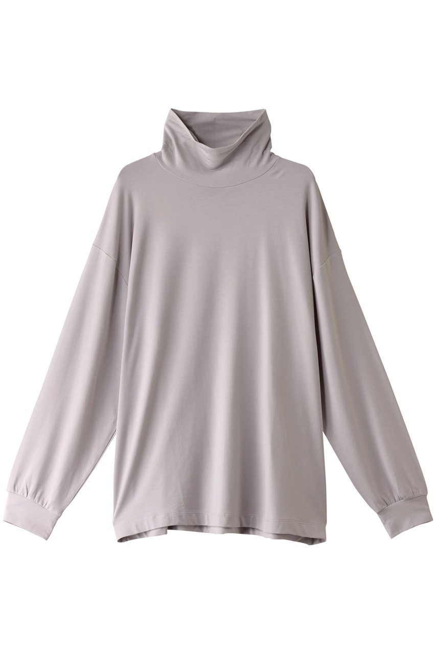 【メゾンスペシャル/MAISON SPECIAL】の【UNISEX】モダールタートルネックロングスリーブプルオーバー インテリア・キッズ・メンズ・レディースファッション・服の通販 founy(ファニー) 　ファッション　Fashion　レディースファッション　Fashion for Women　トップス・カットソー　Cut & Sew Tops　シャツ・ブラウス・オフィスカジュアル　Elegant Blouses & Button-Ups　ロングTシャツ・Tシャツ　Longline T-Shirts & Tees　カジュアルプルオーバー・ニットトップス　Pullovers & Knit Tops / Casual Pullovers　カットソー・ベーシックTシャツ　Cut-and-Sewn Tops / Stretch Tees & Basics　タートルネック・ハイネックトップス　Turtlenecks & High-Neck Tops　ユニセックス　Unisex, Genderless　シルク　Silk, 100% Silk　スリーブ　Sleeve, Long Sleeve / Short Sleeve　トレンド　Trend, Trending Now　リラックス　Relax, Relaxed Fit　ロング　Long, Long-Length　エレガント 上品　Elegant　G.BGE(グレーベージュ)|ID: prp329100004217415 ipo3291000000032892934