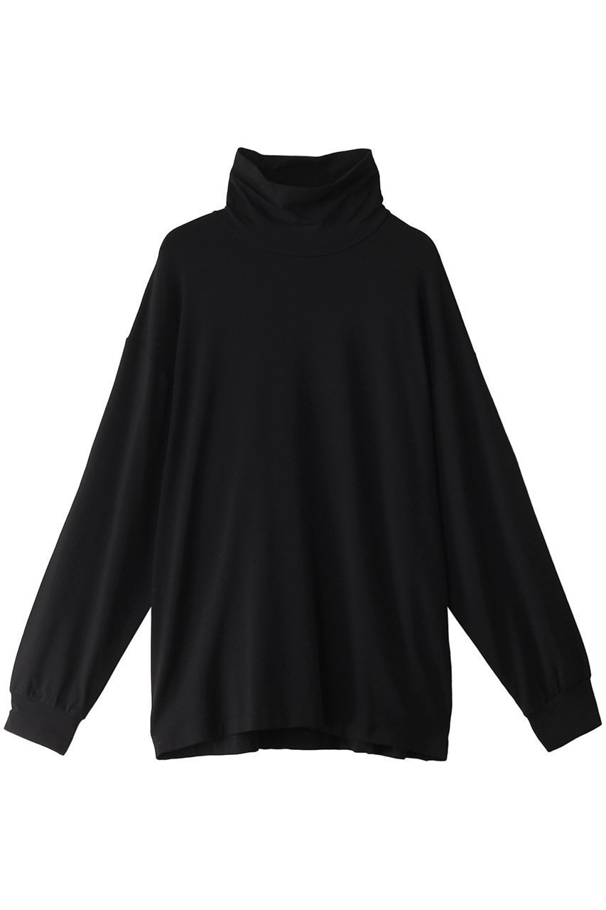 【メゾンスペシャル/MAISON SPECIAL】の【UNISEX】モダールタートルネックロングスリーブプルオーバー インテリア・キッズ・メンズ・レディースファッション・服の通販 founy(ファニー) 　ファッション　Fashion　レディースファッション　Fashion for Women　トップス・カットソー　Cut & Sew Tops　シャツ・ブラウス・オフィスカジュアル　Elegant Blouses & Button-Ups　ロングTシャツ・Tシャツ　Longline T-Shirts & Tees　カジュアルプルオーバー・ニットトップス　Pullovers & Knit Tops / Casual Pullovers　カットソー・ベーシックTシャツ　Cut-and-Sewn Tops / Stretch Tees & Basics　タートルネック・ハイネックトップス　Turtlenecks & High-Neck Tops　ユニセックス　Unisex, Genderless　シルク　Silk, 100% Silk　スリーブ　Sleeve, Long Sleeve / Short Sleeve　トレンド　Trend, Trending Now　リラックス　Relax, Relaxed Fit　ロング　Long, Long-Length　エレガント 上品　Elegant　BLK(ブラック)|ID: prp329100004217415 ipo3291000000032892935