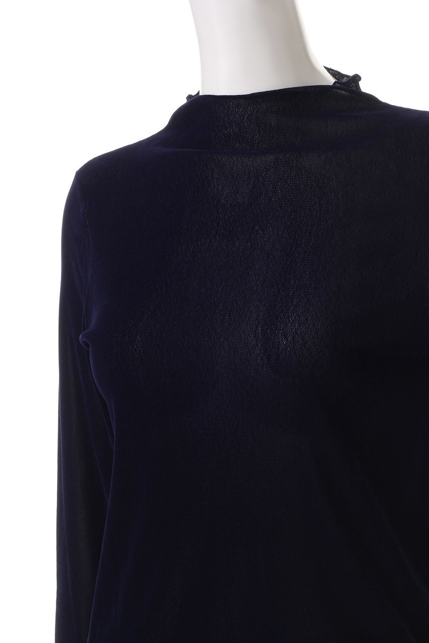 【アナイ/ANAYI】のチュールフロッキープルオーバー 人気、トレンドファッション・服の通販 founy(ファニー) 　ファッション　Fashion　レディースファッション　Fashion for Women　トップス・カットソー　Cut & Sew Tops　シャツ・ブラウス・オフィスカジュアル　Elegant Blouses & Button-Ups　ロングTシャツ・Tシャツ　Longline T-Shirts & Tees　カジュアルプルオーバー・ニットトップス　Pullovers & Knit Tops / Casual Pullovers　カットソー・ベーシックTシャツ　Cut-and-Sewn Tops / Stretch Tees & Basics　シアー　Sheer, See-Through　スリーブ　Sleeve, Long Sleeve / Short Sleeve　チュール　Tulip, Tulip Motif　ボトルネック　Bottle Neck, Mock Neck　ロング　Long, Long-Length　エレガント 上品　Elegant　other-5|ID: prp329100004217417 ipo3291000000032892965