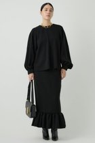 【カオス/Chaos】のフィオジョーゼットスカート 人気、トレンドファッション・服の通販 founy(ファニー) ファッション Fashion レディースファッション Fashion for Women スカート Skirts ロングスカート Long Skirts / Maxi & Midi Skirts カットソー Cut and Sewn Top ギャザー Gathered, Ruffled ロング Long, Long-Length 再入荷 Restock / Back in Stock thumbnail ブラック|ID: prp329100004217418 ipo3291000000032823158